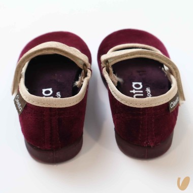 Ballerina in velluto Scarpe