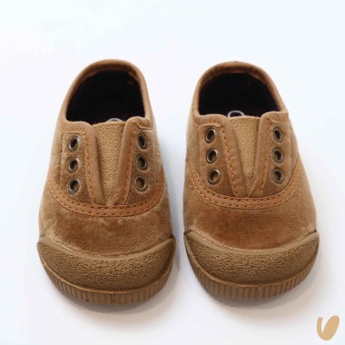 Scarpe slip on in velluto Scarpe