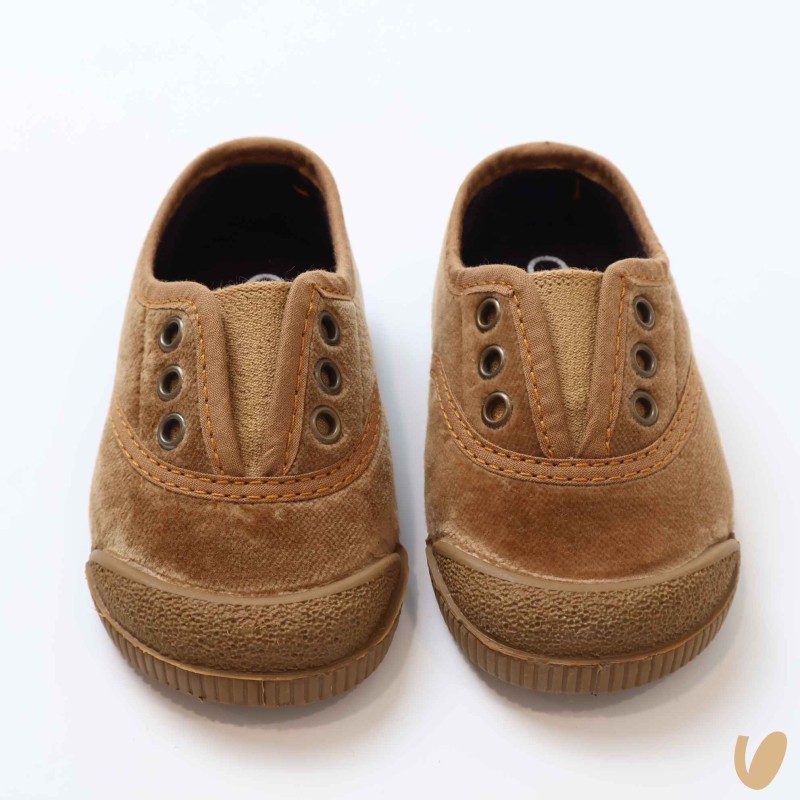 Scarpe slip on in velluto Scarpe