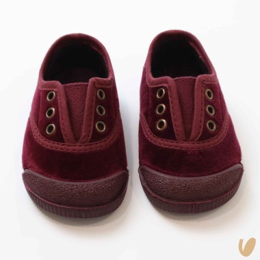 Scarpe slip on in velluto Scarpe