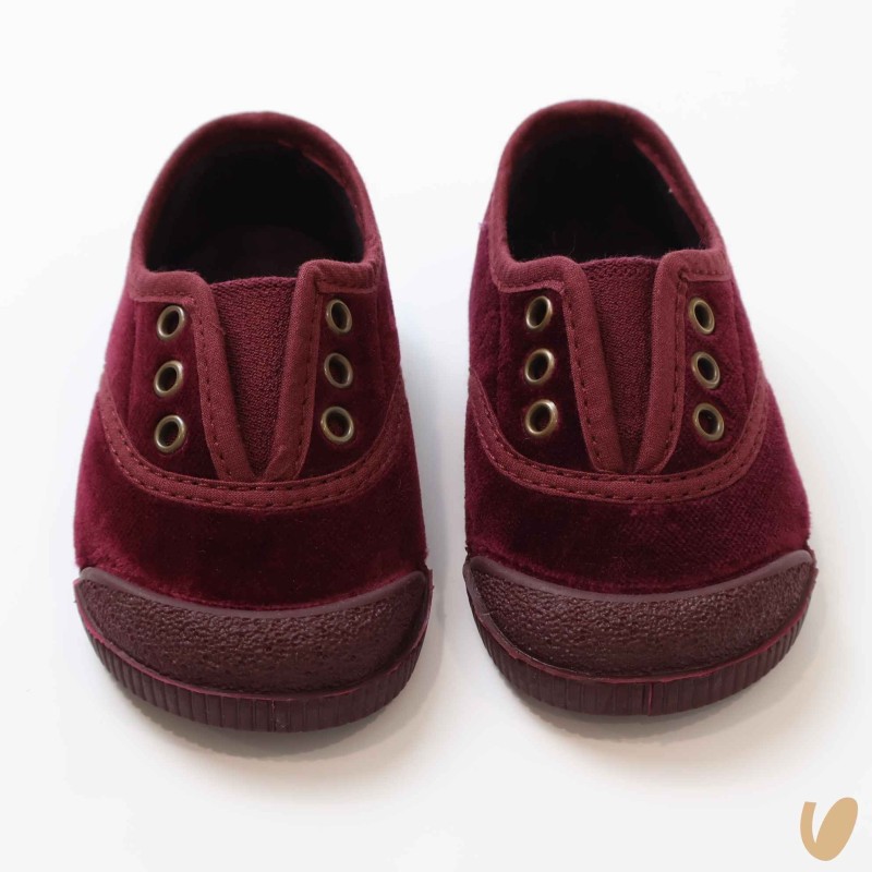 Scarpe slip on in velluto Scarpe