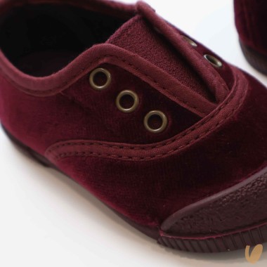 Scarpe slip on in velluto Scarpe