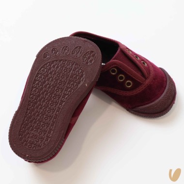 Scarpe slip on in velluto Scarpe