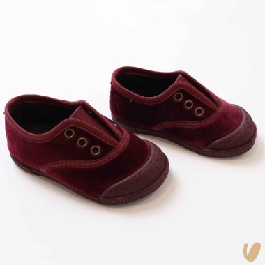 Scarpe slip on in velluto Scarpe