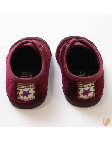 Slip on velvet shoes