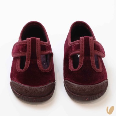 Scarpe occhielli in velluto Scarpe