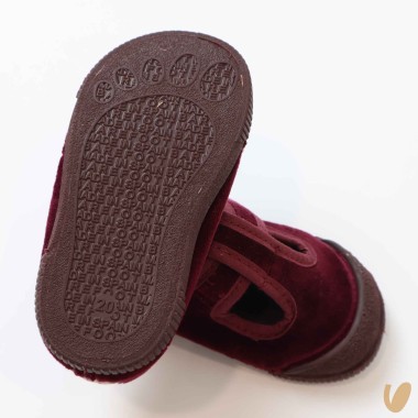 Scarpe occhielli in velluto Scarpe