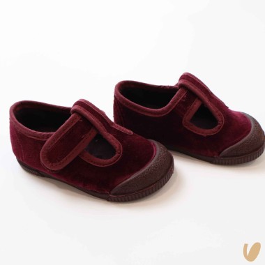 Scarpe occhielli in velluto Scarpe