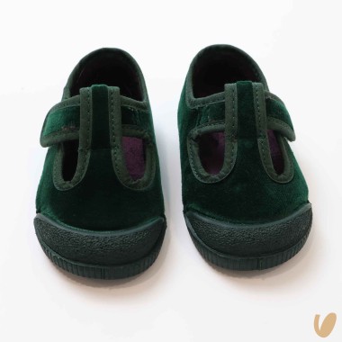 Scarpe occhielli in velluto Scarpe