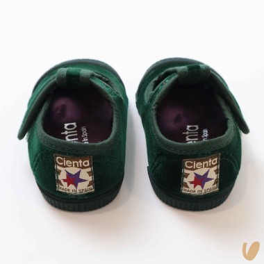 Scarpe occhielli in velluto Scarpe