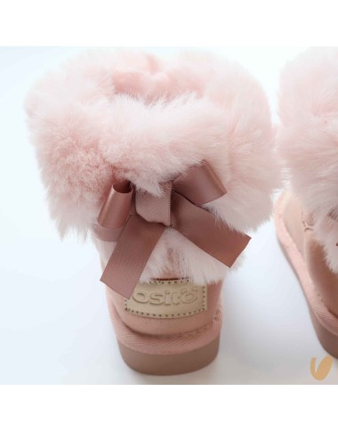 Upholstered bow boots