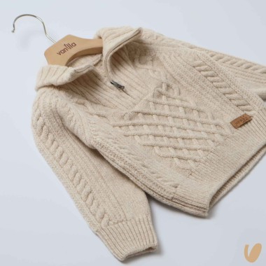 Maglioncino zip rombi Bimbo