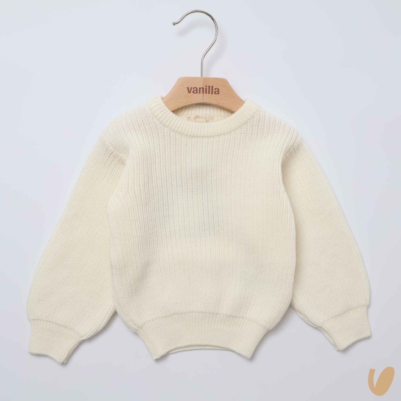 Maglioncino coste in lana Bimbo