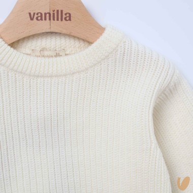 Maglioncino coste in lana Bimbo