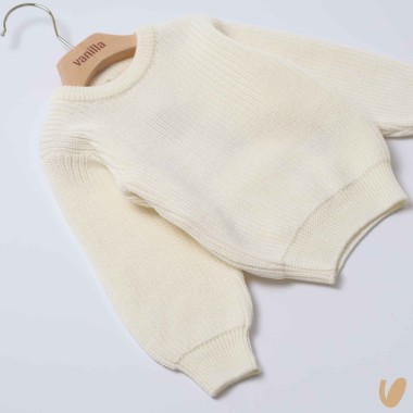 Maglioncino coste in lana Bimbo