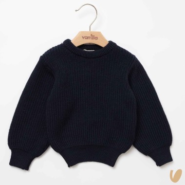 Maglioncino coste in lana Cardigan e Maglia