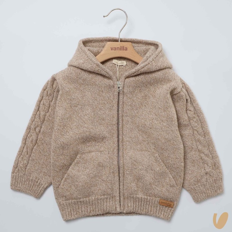 Cardigan zip in lana Cardigan e Maglia