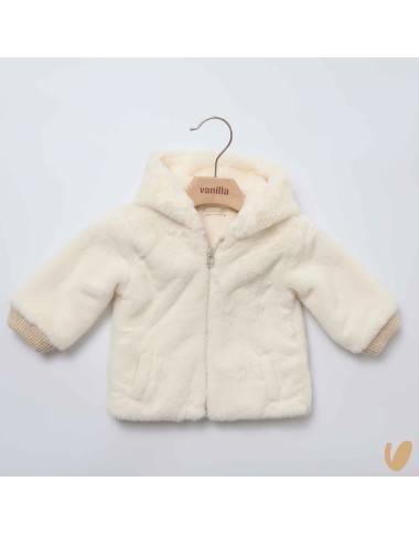 Ecopelliccia con cappuccio Neonata
