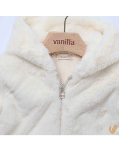 Ecopelliccia con cappuccio Neonata