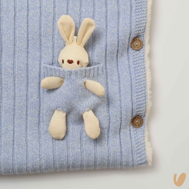 Sacco nanna lana e ecopelliccia Giubbino e Sacco