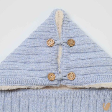 Sacco nanna lana e ecopelliccia Giubbino e Sacco