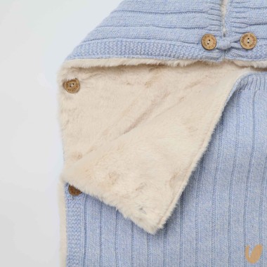 Sacco nanna lana e ecopelliccia Giubbino e Sacco