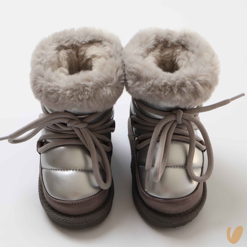 Stivaletto Lacci ecopelliccia Scarpe