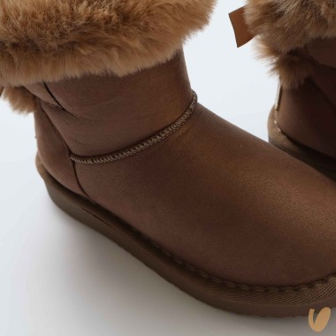 Stivale australiano fiocco ecopelliccia Scarpe