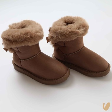 Stivale australiano fiocco ecopelliccia Scarpe