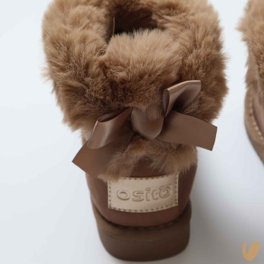 Stivale australiano fiocco ecopelliccia Scarpe