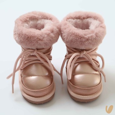 Stivaletto Lacci ecopelliccia Scarpe