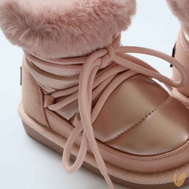 Stivaletto Lacci ecopelliccia Scarpe