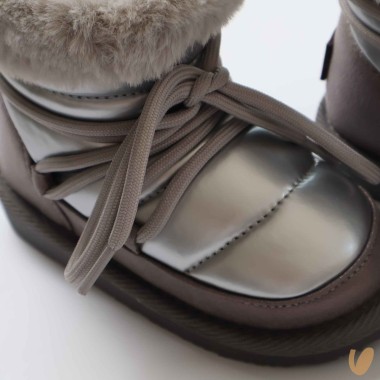 Stivaletto Lacci ecopelliccia Scarpe