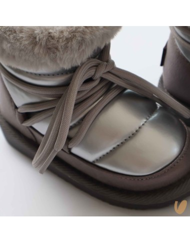 Ecopellic laces ankle boot