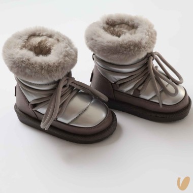 Stivaletto Lacci ecopelliccia Scarpe