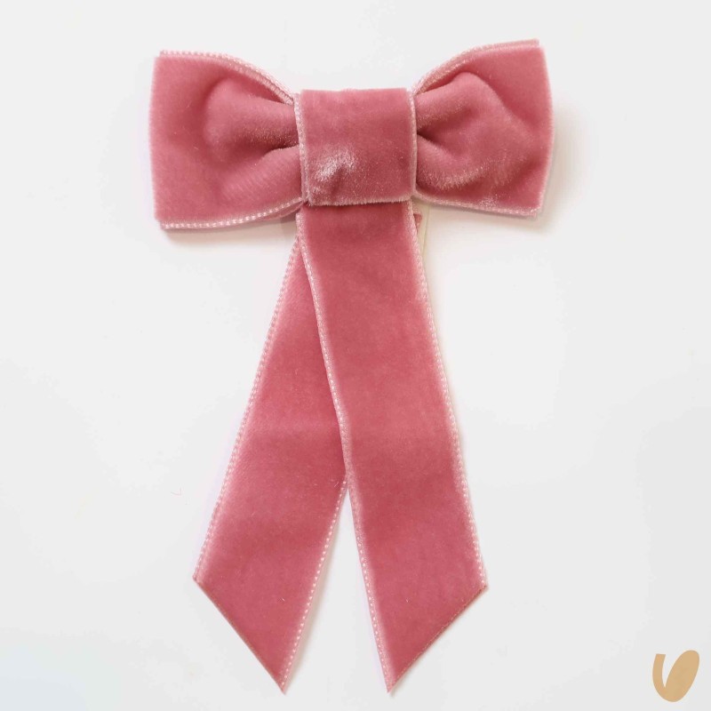 Molletta con fiocco in velluto Mollette e Fermagli