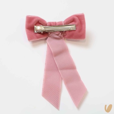 Molletta con fiocco in velluto Mollette e Fermagli