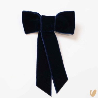 Molletta con fiocco in velluto Mollette e Fermagli