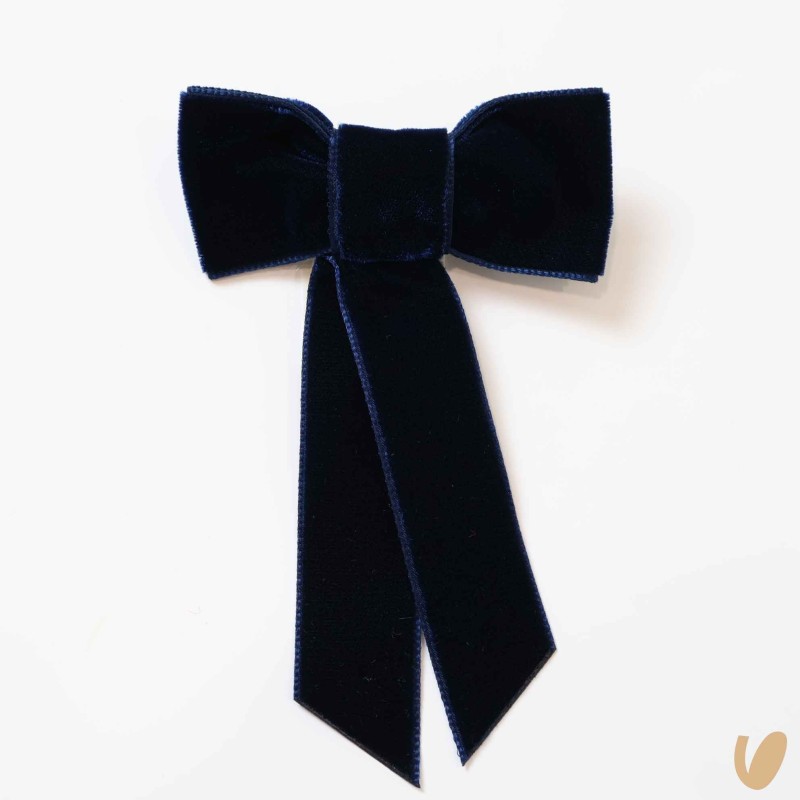 Molletta con fiocco in velluto Mollette e Fermagli