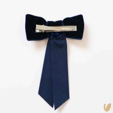 Molletta con fiocco in velluto Mollette e Fermagli