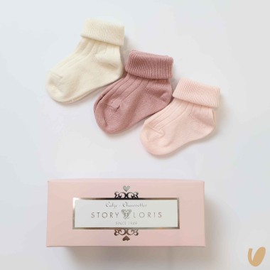 Set 3 Calzini primi mesi Calzini Nascita