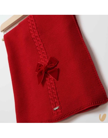 Velvet bow blanket