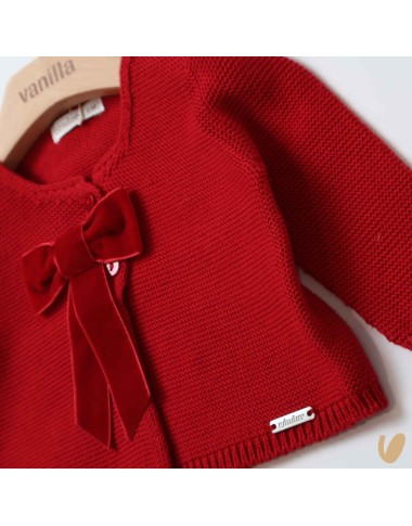 Cardigan con fiocco in velluto Cardigan e Maglia