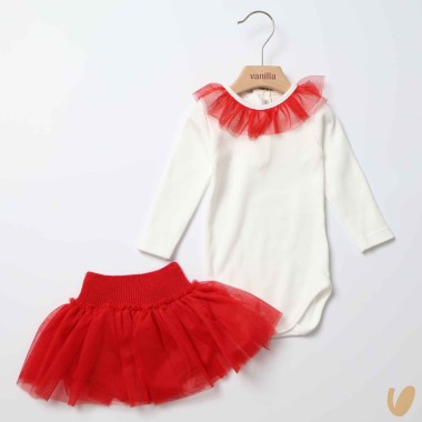 Body e culotte tulle Neonata