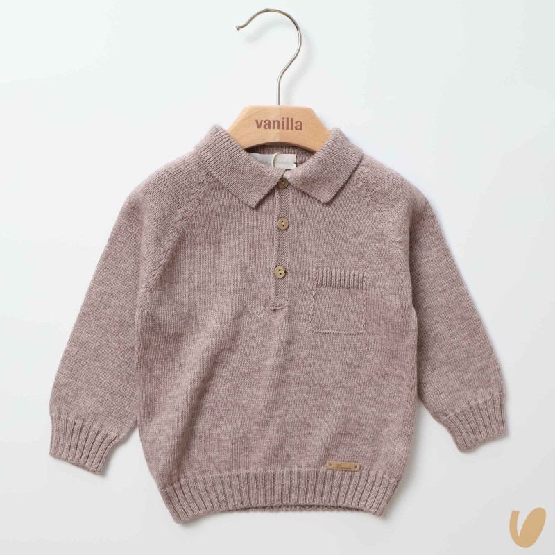 Polo in pura lana Cardigan e Maglia