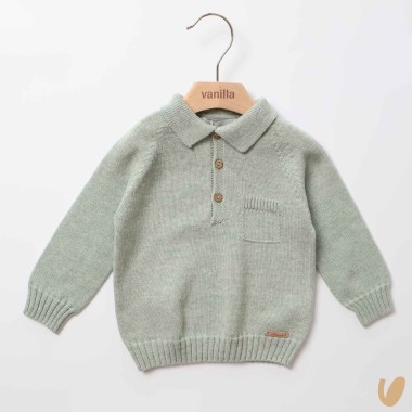Polo in pura lana Cardigan e Maglia