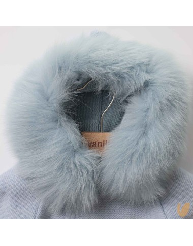 Cappottino lana e pelliccia Neonato