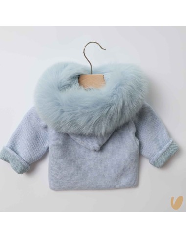 Wool and fur coat