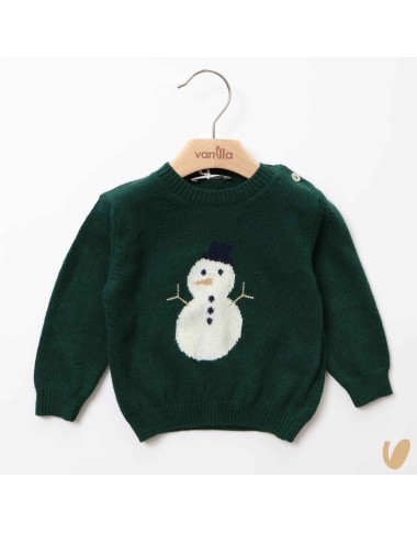 Maglioncino lana pupazzo di neve Neonato