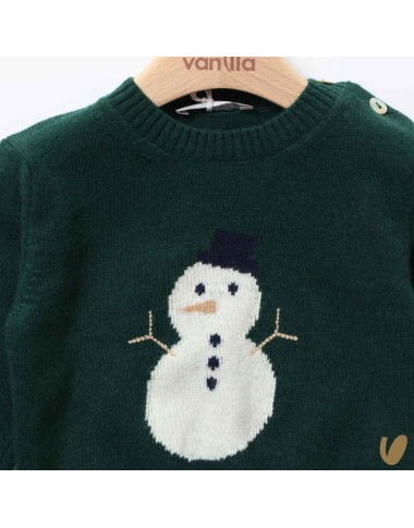 Maglioncino lana pupazzo di neve Neonato